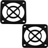 Aerzetix - Set di 4 Griglie per Ventola 30x30 mm in plastica per Computer PC stampanti dispositivi audiovisivi proiettori multimediali | Colore Nero
