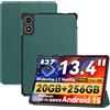 zZjoOoj Custodia per TECLAST T65/TABWEE T60 Pro/Svitoo G99 13,4 pollici Tablet, Custodia protettiva con supporto sottile e funzione Auto Sleep Wake Up, Verde