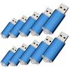 Fenglangrong 100 pezzi USB Flash Drive USB 2,0 Memory Drive Pen Drive blu 128MB