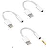 zoyuzan Adattatore da Lightning a jack da 3,5 mm MFi certifica convertitore audio AUX cavo splitter per auricolari (set di 3) per Apple iPhone 14 Plus 13 Mini 12 11 Pro Max X XS XR SE 7 8 per iPad Air Pro
