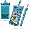 wellhouse custodia impermeabile smartphone universale con laccio IP8X per immersioni all'aperto spiaggia subacquea fino a 7,0 custodia subacquea 3D HD TPU antipolvere custodia impermeabile (Blu)