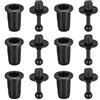 QUARKZMAN 6 Coppie Guida Griglia Altoparlante Plastica Nero 6mm x 10mm