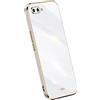 RankOne La Custodia del Telefono è Adatta per HONOR 10 (5.84 Inches), Case per Cellulare in Silicone con Telaio Galvanico - Bianco