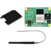 Waveshare CM5 Waveshare Pi Compute Module 5，Comes with an Official Raspberry Pi CM5002016 (Without Wireless, 2GB RAM, 16GB eMMC Flash), an Antenna Kit and a HEATSINK. (3 Items)