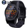 DigiKuber Smartwatch con Fotocamera Impermeabile, 1,3" Smart Watch Mini Cam, 1080P Video & Audio Registrazione Orologio, Spy Camera Sportivo Tracker per Android iOS 32 GB