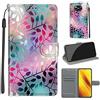 TOMYOU Cover per Xiaomi Poco X3 Pro / X3 / Poco X3 NFC, Bicchiere | Antiurto Protettiva Portafoglio, Slot per Schede, Magnetica, Custodia in Pelle PU, Libro Flip,Funzione Stand