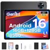 ANYREAL Android 16 Tablet Con Tastiera, Tablet 11 Pollici Gemini AI, Unisoc T7200 Octa-Core, 16GB+128GB, 8580mAh&90Hz, WiFi 5G, Widevine L1, Face ID, GPS, OTG, Audio 3.5mm,Tablet Con Penna