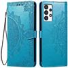 HONLEN Custodia per Samsung Galaxy A13 4G Cover, (6.6 Inches) Premium PU Pelle Wallet Magnetica Flip Case con Stampata Mandala, 3 Slot Schede, Stand Cover