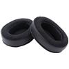 Limtula padiglioni auricolari per cuffie universali grandi, in memory foam, velluto e ecopelle, adatti per Brainwavz HM5 e molti altri modelli di cuffie over-ear grandi, nero