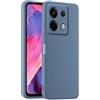 HULLIN Custodia per Telefono in Silicone Colorato, Adatta per Redmi Note 13 Pro 5G / POCO X6 5G (6.67) - Grigio lavanda