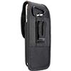 DFV mobile - Custodia Fondina da Cintura in Nylon con Clip in Metallo e Portacarte per Cubot Kingkong Mini 4 (2025) - Nero