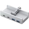 Tuidzljd Morsetto HUB USB da 10 Gbps, Adattatore Splitter USB3.2, Accessori per PC Desktop, Clip per Hub di Estensione USB