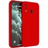 HAFFAN Custodia in Silicone TPU Compatibile con Samsung Galaxy A20 / A30 / M10S (6.4 inches), Cover Case Protettiva per Cellulare - Rosso Cina