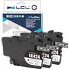 LCL LC424 Nero Cartucce d'inchiostro Compatibile per Brother LC-424 LC424 | LC-424BK LC424BK per DCP-J1200W DCP-J1200WE Printer (3-Pack)