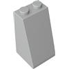 XYEIUGO 98560 Mattoncini Pendio 75° 2x2x3, 50 Pezzi GDS-1404-compatibile con Lego Mattoncini da Costruzione, Colore:Gris bleuté clair 194
