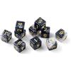 QUTHZZHY Set di dadi poliedrici D6, 10 dadi da gioco DND | MTG Gioco da tavolo Dice per Dungeons and Dragons, RPG MTG, gioco di carte e giochi di ruolo