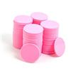 Smartdealspro Mini contatori per l'apprendimento delle fiches da poker, in plastica opaca, con scatola portaoggetti, rosa, 32 mm (100 pezzi)