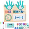 KIKVTER Giocattoli di matematica in legno, apprendimento dei numeri, giocattolo matematico, giocattolo educativo, giocattolo educativo, giochi di pazienza, regali di Natale