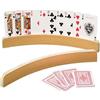 Ksvaye 2 Pezzi Porta Carte da Gioco in Legno Supporto per Giochi di Carte a Mani Libere Reggi Carte da Gioco 33 cm Porta Carte da Poker Porta Carte per Bambini Adulti Anziani Disabili