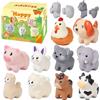 KDISHKRA Giochi Montessori 1 Anno, Animali da Fattoria, Selezione e Accatastamento dei Animale Regalo Bambino, Giocattoli Educativi Regalo per Bimbo, Selezione Colori Giochi Bambini 1 2 3 4 5 Anni