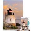 AITEXI puzzle 1000 pezzi per adulti Faro a Sea Beach Giocattoli che creano dipendenza e sfidano l'intelligenza del cervello Opera d'arte 38x26cm