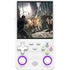 Generic R36 - Console di gioco portatile ultra retrò, schermo HD da 5,1 pollici, memoria da 128 GB, multi emulatore portatile, viola e arancione (bianco)