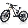 Generisch Modello universale di bicicletta a dito, scala 1:10, modello di mountain bike a dito giocattolo, decorazione modello di mountain bike a dito in miniatura, mini modello di bicicletta
