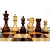 Royal Chess Mall RoyalChessMall - Set di scacchi in legno pesato da 4,1 Pro Staunton - Solo pezzi di scacchi - Palissandro dorato - 4 regine