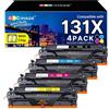 GPC Image 131X Toner Compatibili per HP 131A CF210A 131X CF210X 4-Pack