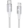 Aioneus Cavo USB C a Lightning, Cavo iPhone USB C Certificato MFi Lungo Ricarica Rapida Caricabatterie Filo Type C Caricatore per iPhone 14 13 12 Pro Max Mini 11 SE X XS Max XR 8 7 6s iPad,1M,Bianco