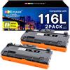 GPC Image MLT-D116L Toner Compatibili per Samsung D116S per M2675F 2-Pack