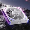 AsiaHorse DAWN RGB ventola per PC da 120 mm Reverse per case, ventola per PC ARGB Daisy Chain [Infinity Mirror] [HDB] 71 CFM/1850 RPM/2.6MMH2O 4 pin PWM & 5V 3Pin ARGB per Asus Aura ASRock GIGABYTE