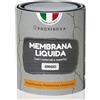 Proxinova Membrana liquida impermeabilizzante Grigia PROXINOVA (750 ml) - impermeabilizzante terrazzi, tetti e camini, guaina liquida calpestabile per esterni, ideale per riparare grondaie e piatti doccia