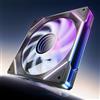 AsiaHorse Ventola RGB per PC 140MM Ventola per case [HDB] 89,77 CFM/1800 RPM/3,24 MMH2O 5V3PIN ARGB e 12V4PIN PWM, 50.000 ore di durata AMICIMega-A14-Nero