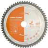 TWIN-TOWN - Lama per Sega Circolare HM 254 x 30 mm, 60denti, Ideale per legno da costruzione, compensato sciolto, piastre in fibra di legno per sega circolare e sega circolare a batteria