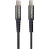 Thomson Cavo da USB-C a USB-C, 100 W, ricarica rapida, trasferimento dati, lunghezza 1,5 m, THOMSON