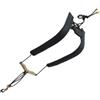 Abaodam Cinturino per Sassofono in Pelle e Nylon, Doppia Spalla Distribuzione Uniforme del Peso, Supporto Resistente e Regolabile per Musicisti Stili multipli