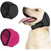 Hernin Copriorecchie per Cani Cuffie Antirumore per Cani Protezioni per Le Orecchie dei Cani Cuffie Antirumore per Animali Domestici per Toelettatura Bagno Nuoto (Grigio+Rosa, S)