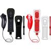 CLVIZCXOM 2 set telecomando Fit per Wii/Wii U con MotionPlus (nero e rosso)