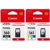 Canon Cartuccia originale Canon 3712C001 / PG560 XL + CL561 XL Multipack