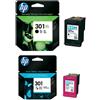 HP Cartuccia originale HP 301XL + 301 con testina di stampa multipack