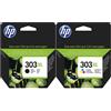 HP Multipack di cartucce di stampa originali HP 303 XL T6N03AE + T6N04AE
