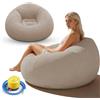Kayuneed Divano gonfiabile e poltrona, Pouf gonfiabile, Poltrona Sacco Gonfiabile con Pompa Incorporata, poltrona gonfiabile, divano ad aria per esterni, campeggio, piscina e feste in spiaggia (Grigio)