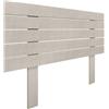 DHOME Testiera in Legno Riciclato DM con Gambe Stile Pallet Orizzontale Letto Pallet Supporti inclusi (90cm, Spighe Beige)