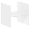 Furinno CUBICLE Inserto Per Cubo, Organizzatore A Ripiano A H, Compatibile Con Cubi Furinno Extra Spessi, Per Organizzazione E Contenimento, Bianco (Non Adatto Alle Scaffalature IKEA Kallax)