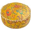 Mandala Life ART Fodera per cuscino da pavimento rotondo bohémien - 60 cm - 100% cotone - Custodia pouf per pouf per soggiorno, camera da letto, patio e altro