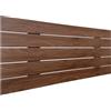 DHOME Testiera in Legno Riciclato DM Stile Pallet Letto Ferramenta Inclusa (90cm, Orizzontale, Legno Noce)