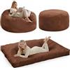 SEERFashion Puff Poltrona Sacco Gigante XXL, 2 in 1 Pouf Sacco Si Trasforma in Pouf Letto, Qualità Sartoriale, Bean Bag Per Sedersi Ergonomico, Fodera Lavabile, Puff Per Adulti, Con Imbottitura