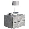 VCM Nachtschrank | Wandschublade | Wandboard | Nachttisch | Maße ca H. 30 x B. 45 x T. 32 cm - Usal L 45 cm Beton-Grau