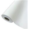 Generico Bobina di TNT GOMMATO 60 cm per 9.15 Metri | Vari Colori | Rotolo Runner di tovaglia gommata Impermeabile Colorata (Bianco)